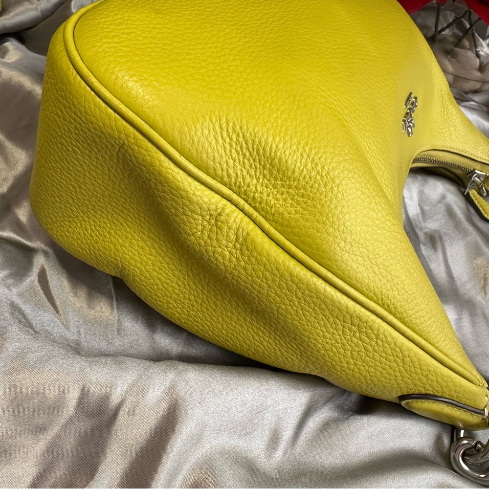 🌹LIMITED EDITION Coach Teri Hobo Lime Leather
Shoulder & Crossbody Bag & Wallet - Picture 10 of 16